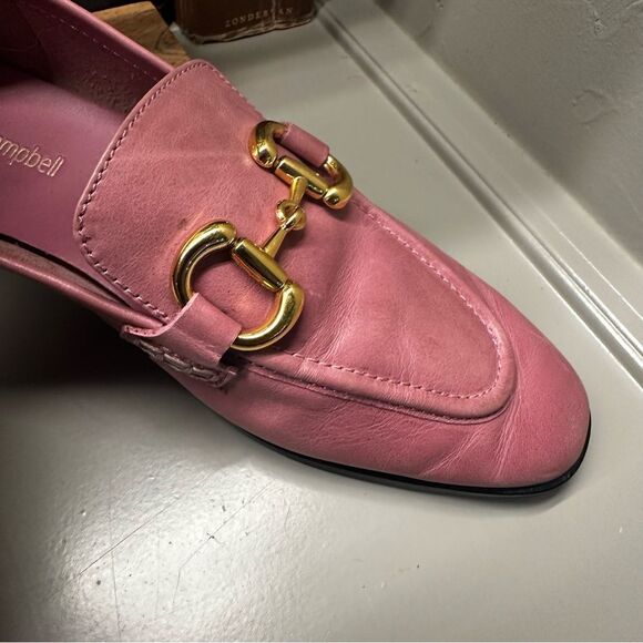 Jeffrey Campbell | Anthropologie | 7.5 | soft pink leather loafers horse bit - Picture 3 of 9